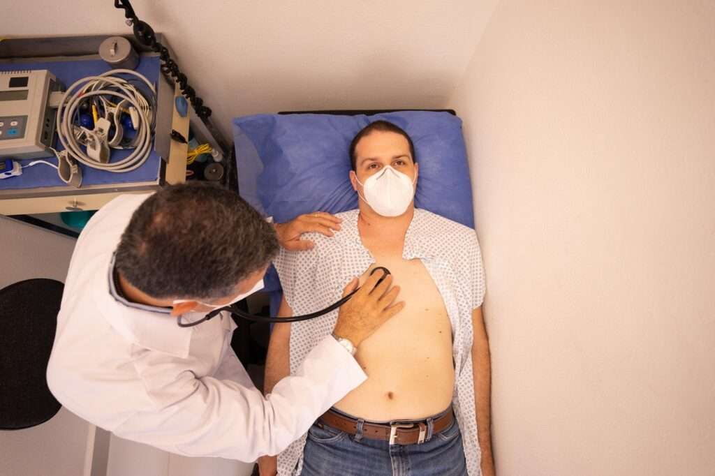 patient getting a checkup