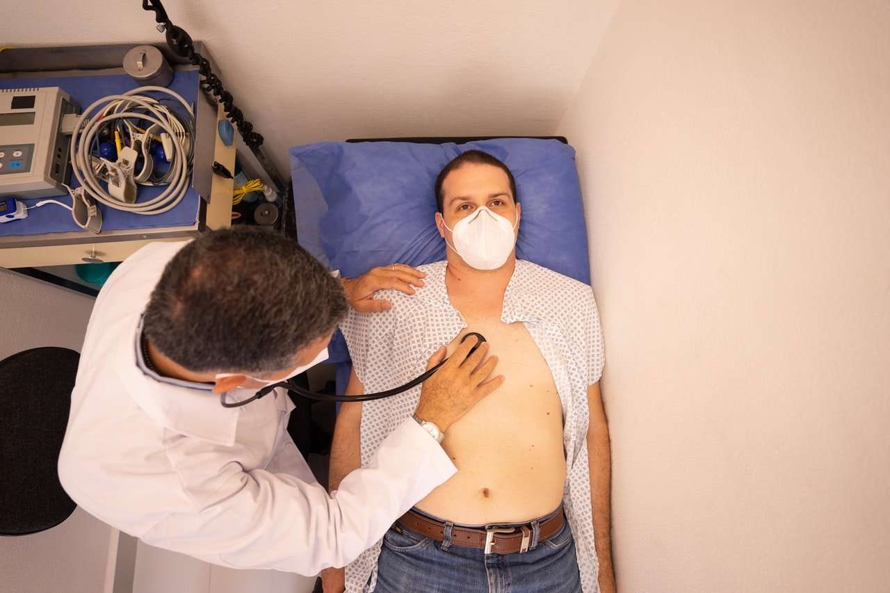 patient getting a checkup